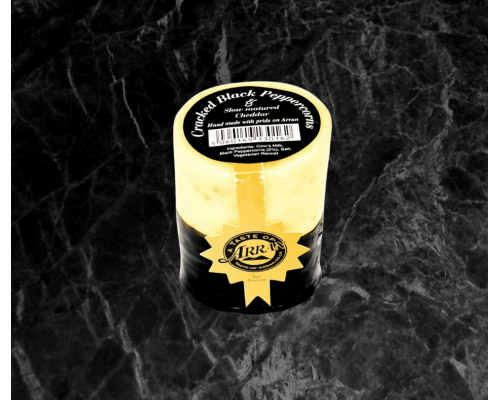 ARRAN CANDLE CRACKED BLACK PEPPERCORNS TRUCKLE 200G